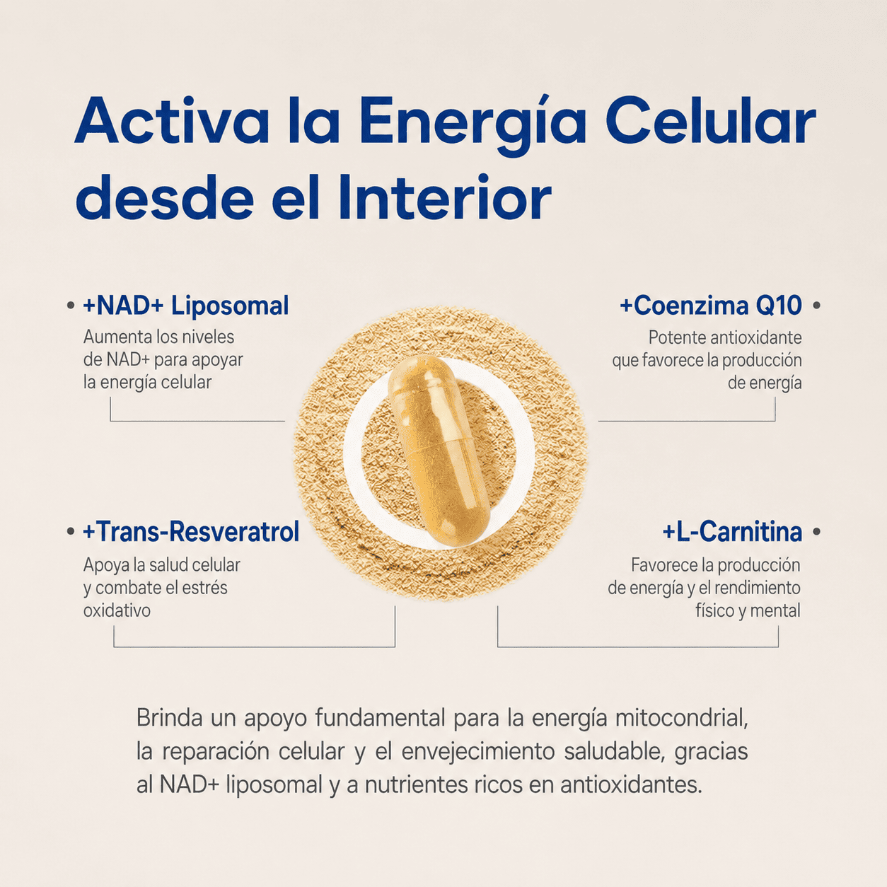 Selerb NAD+ │ Vuelve a sentirte fuerte, seguro y lleno de energía.